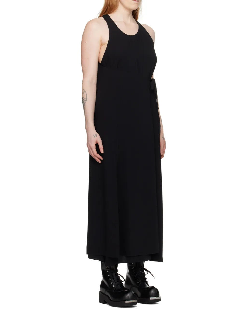Mm6 Maison Margiela Belted Sleeveless Maxi Dress