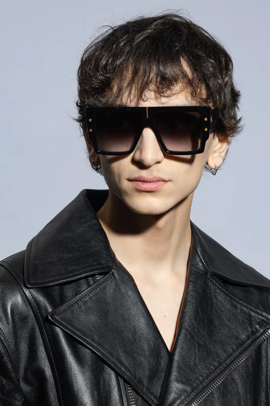B-Grand Rectangle-Frame Gradient Sunglasses