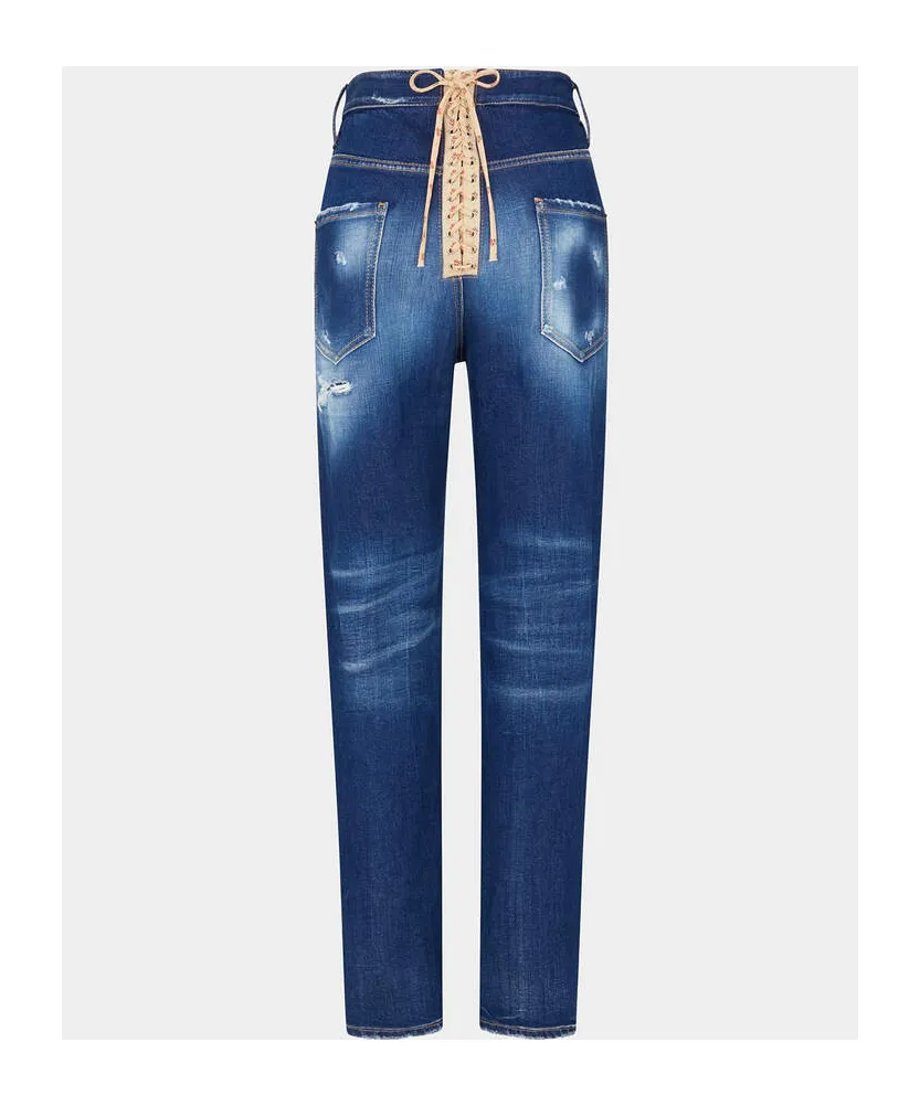 Dsquared2 Straight-Leg Distressed Jeans