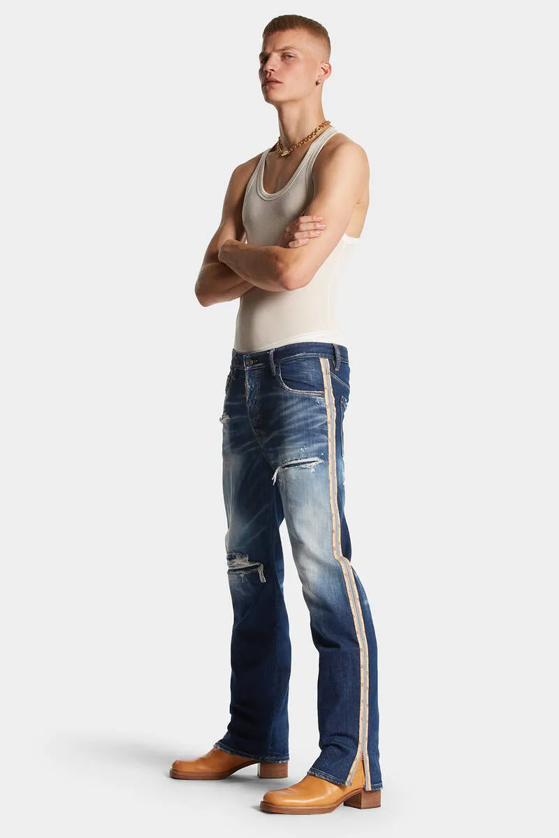 Dsquared2 Straight-Leg Distressed Jeans