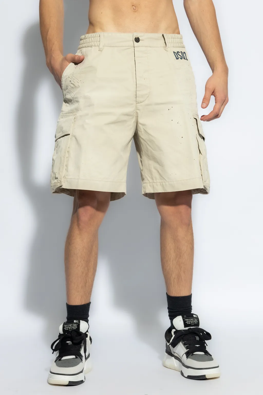 Dsquared2 Logo Printed Cargo Shorts