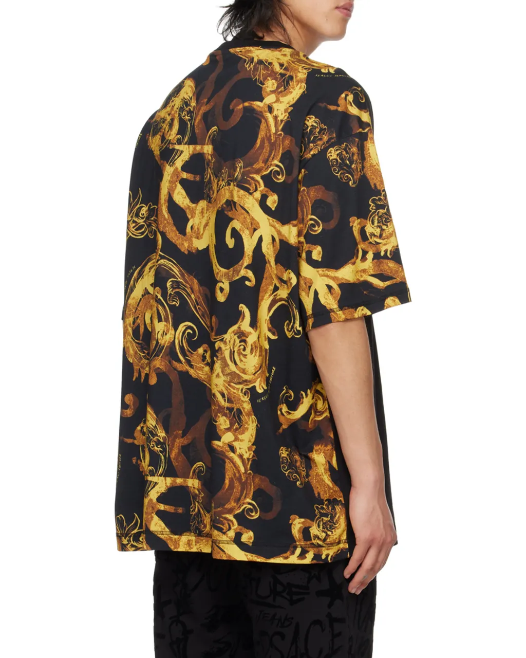 Watercolour Couture-Print Cotton T-Shirt