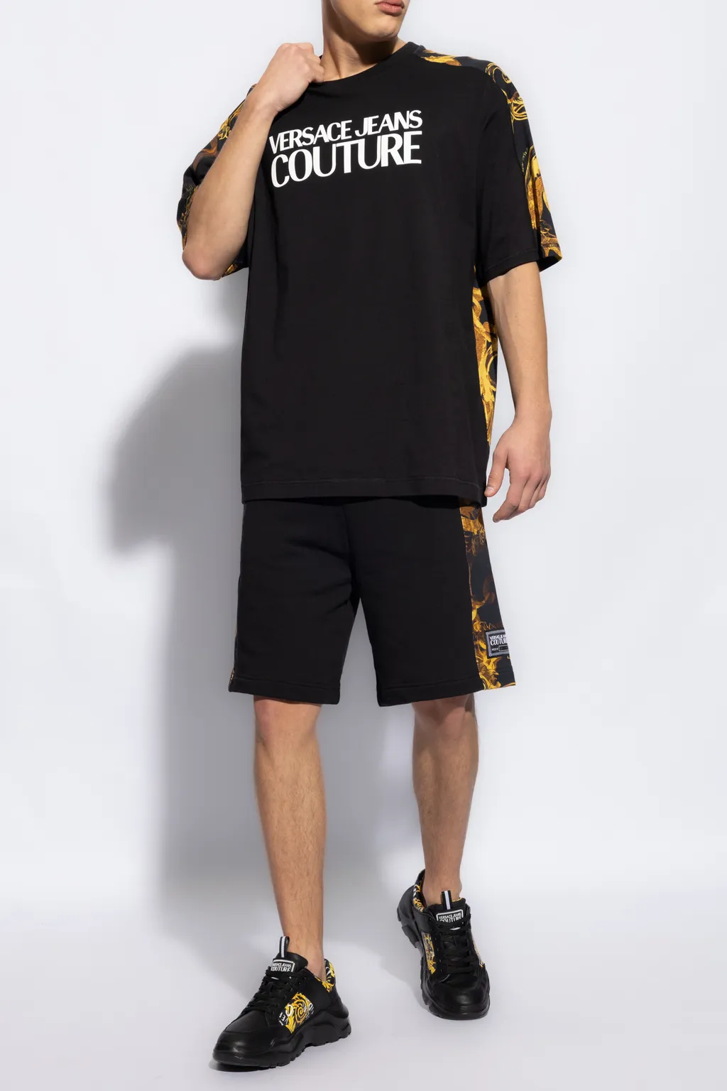 Watercolour Couture-Print Cotton T-Shirt