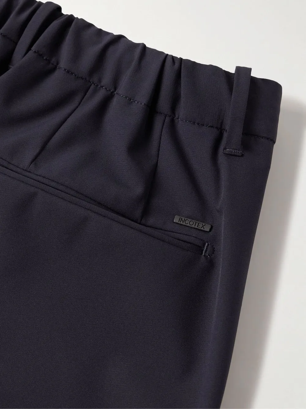 Mid-Waist Slim-Fit Trousers