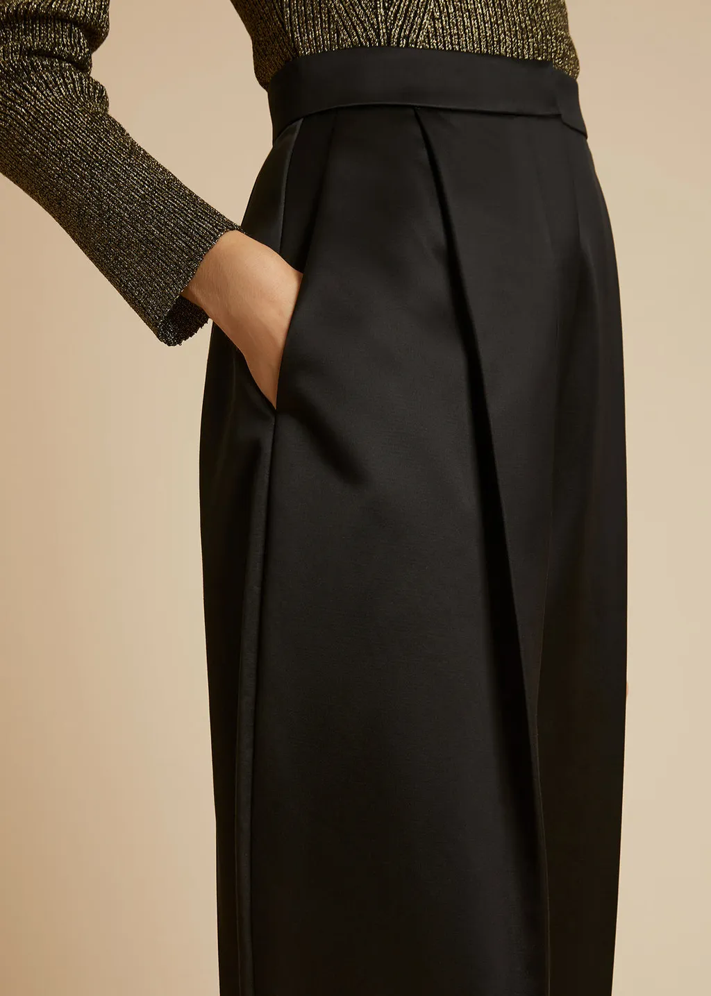 Front Pleated Trousers