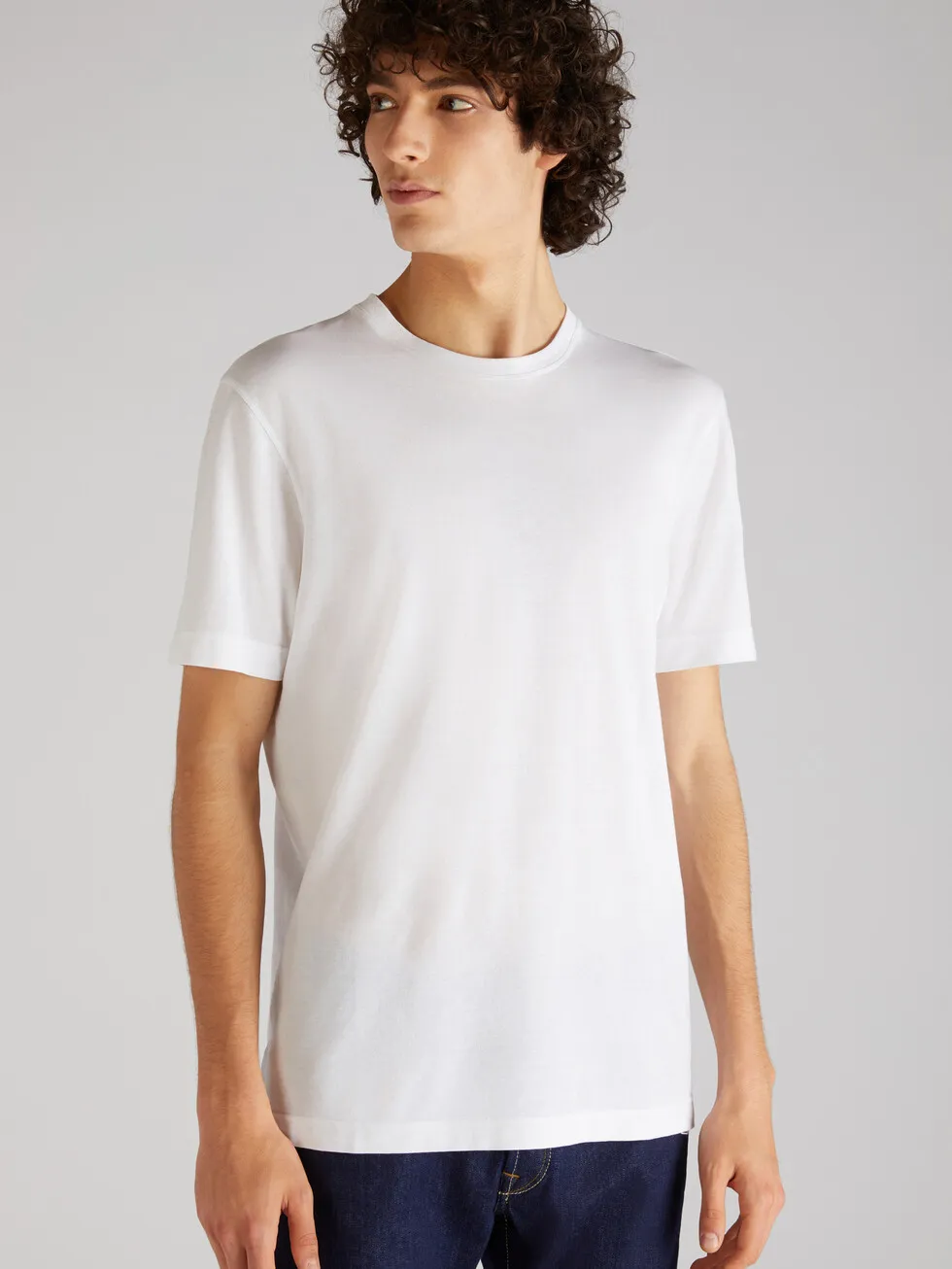Zanone Crewneck Straight Hem T-Shirt