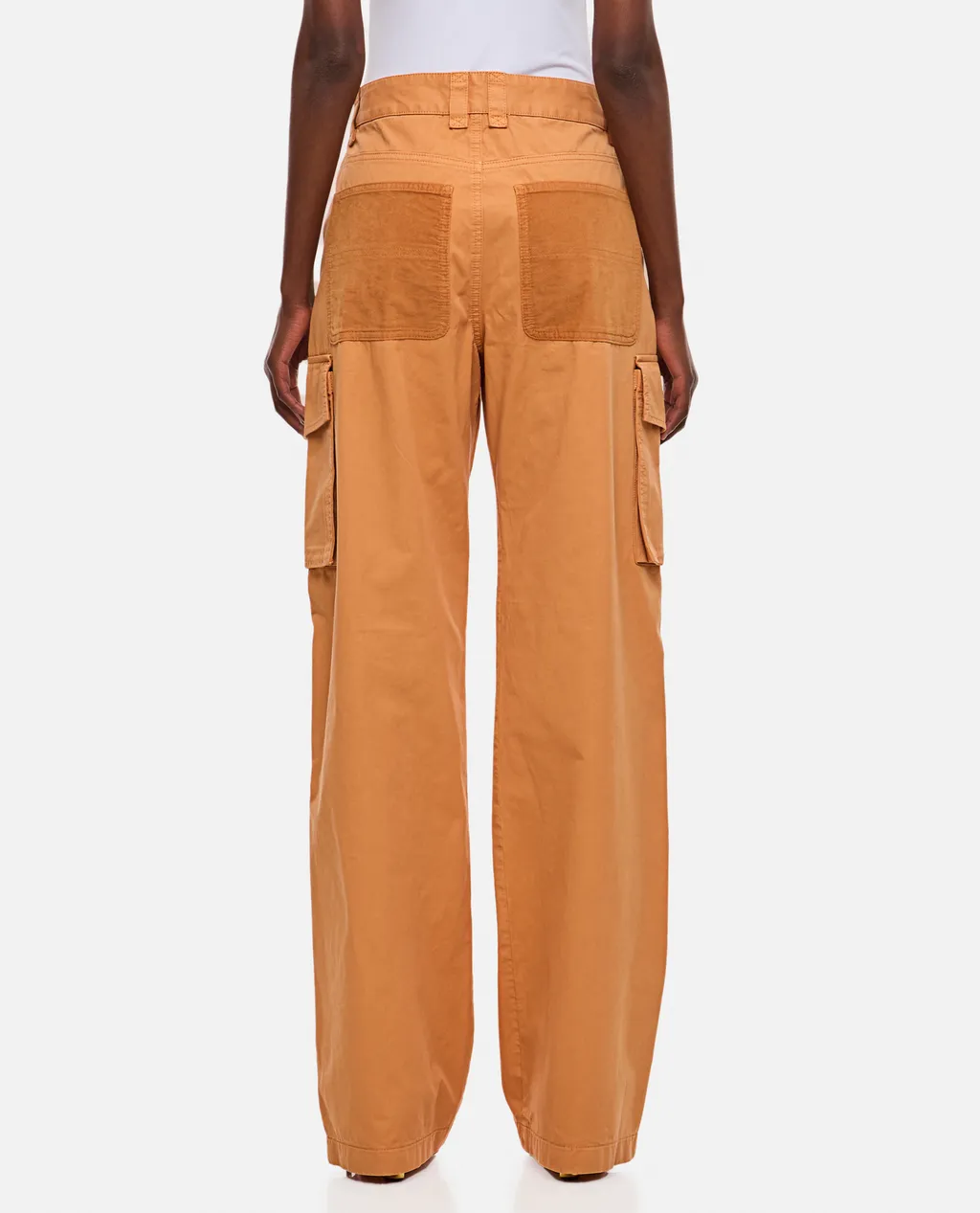 Stella Mccartney Straight-Leg Ankle-Zip Cargo Pants