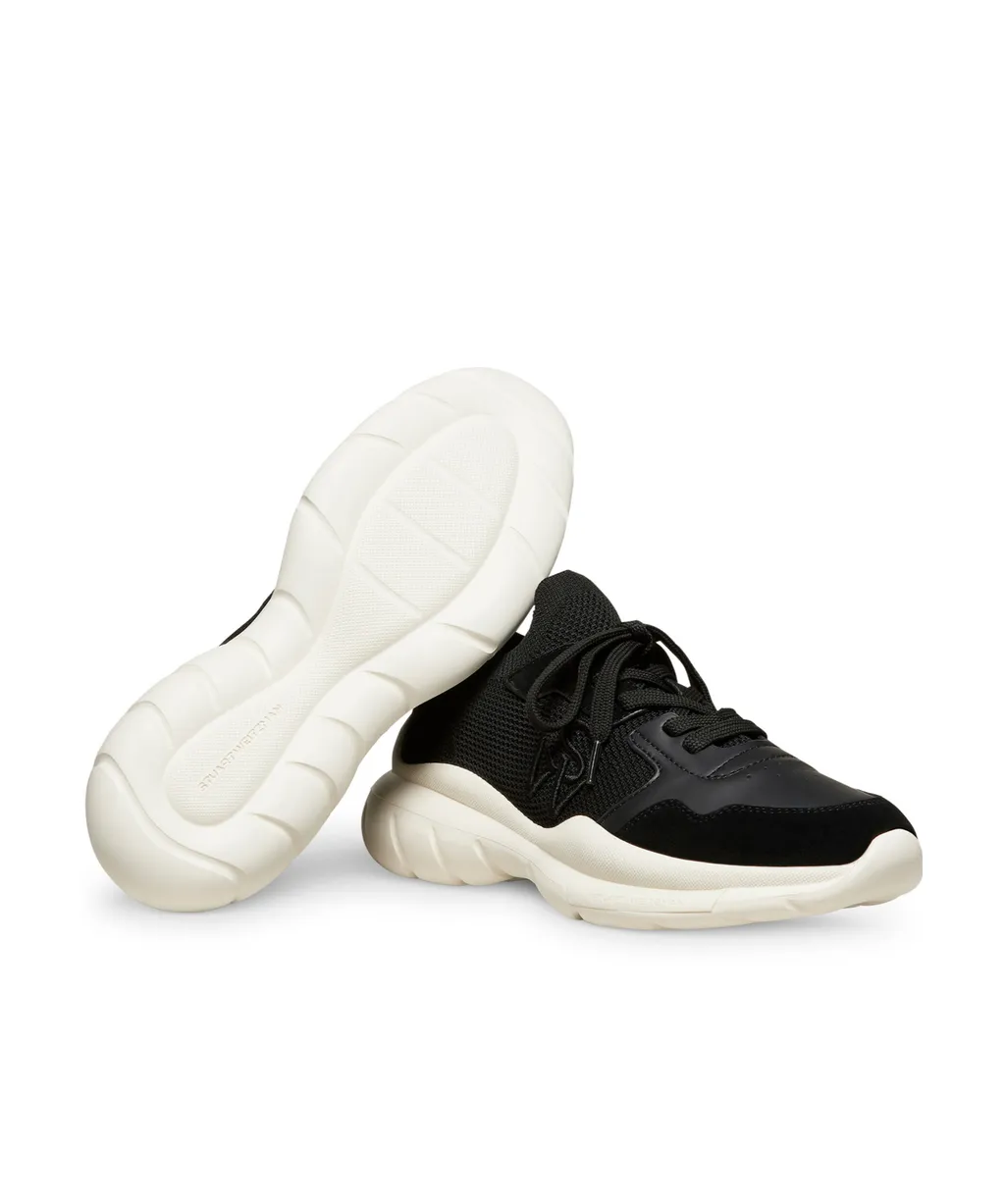 Stuart Weitzman Logo Embroidered Mesh Sneakers
