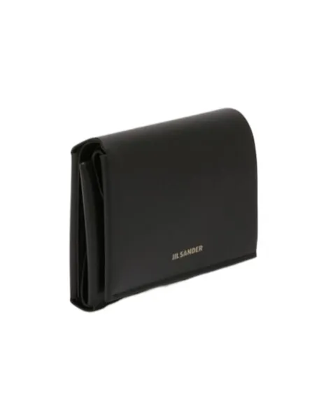 Jil Sander Logo-Embossed Tri-Fold Wallet