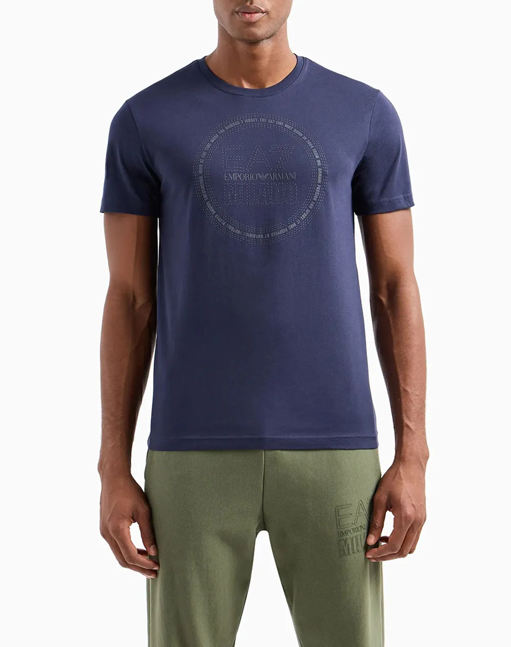 Ea7 Emporio Armani Logo-Printed Crewneck T-Shirt