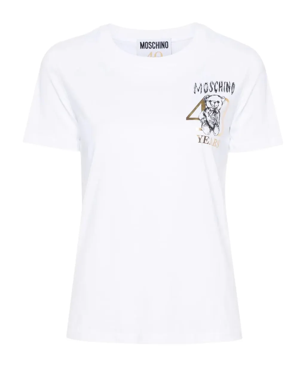Teddy Bear-Print Cotton T-Shirt