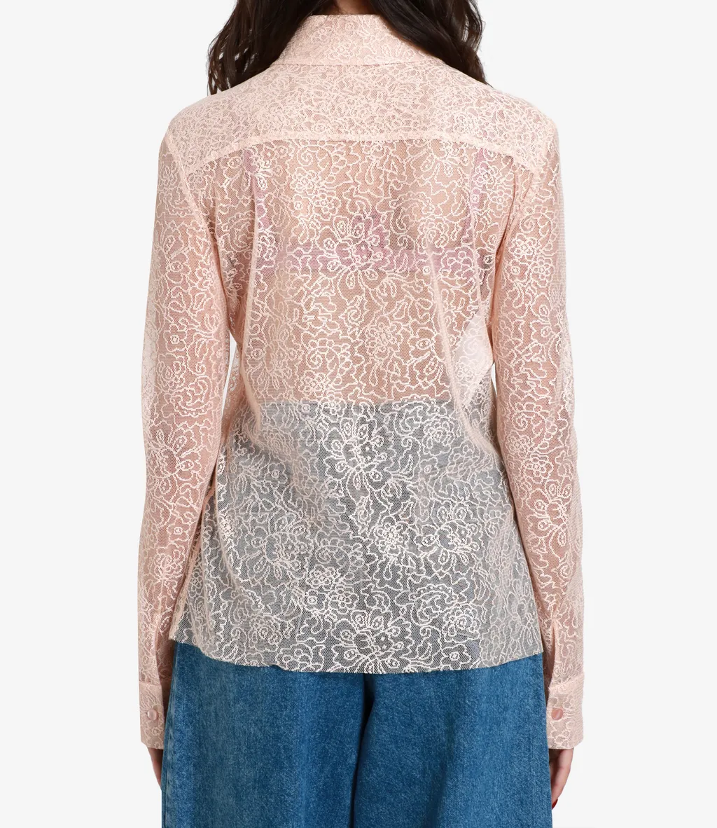 Long-Sleeved Lapel Shirt