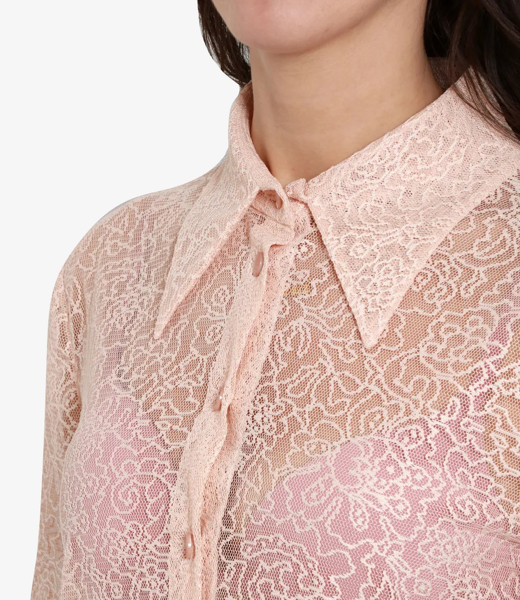 Long-Sleeved Lapel Shirt