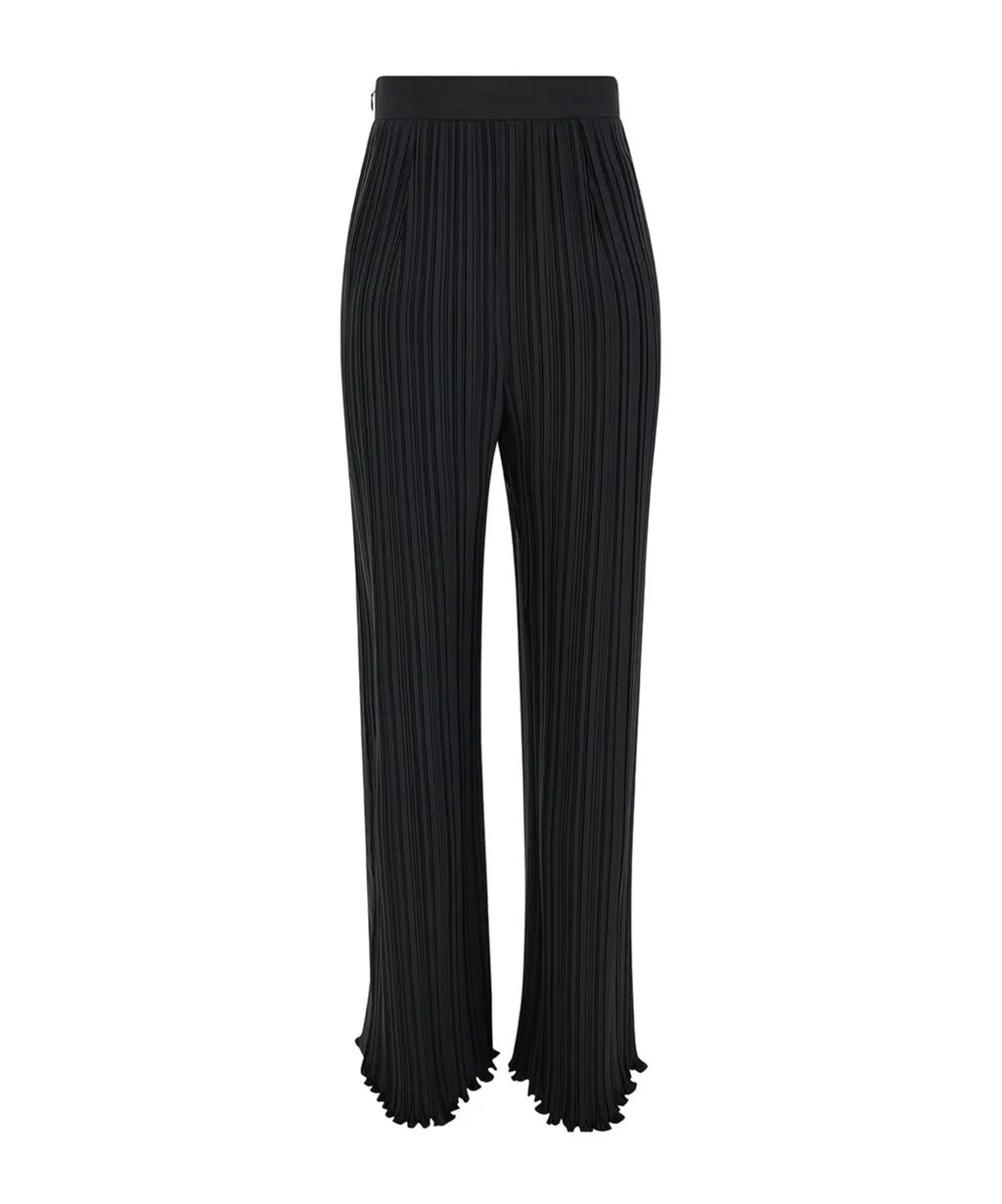 Elastic Waist-Edge Casual Pants