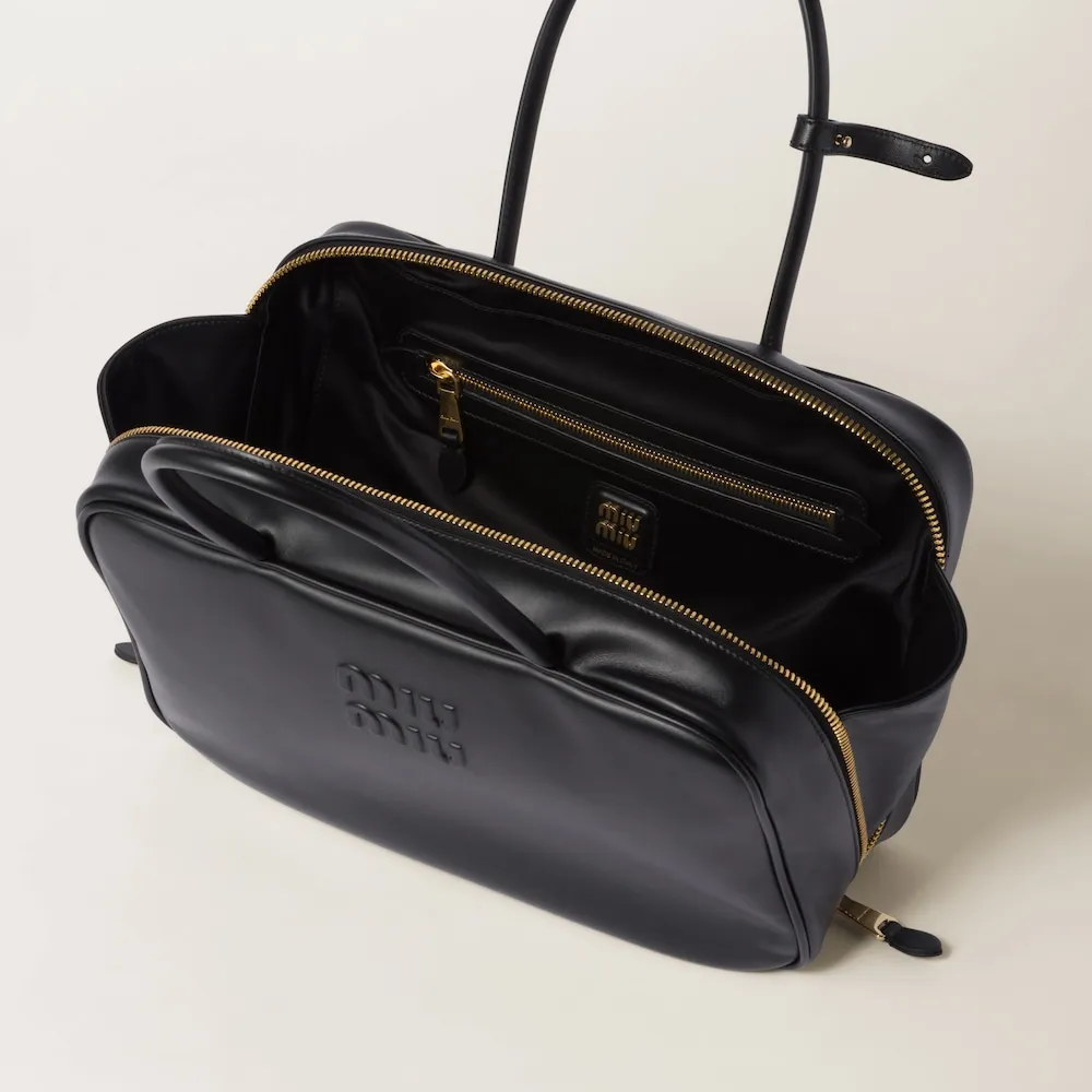 Miu Miu Logo-Embossed Zipped Handbag