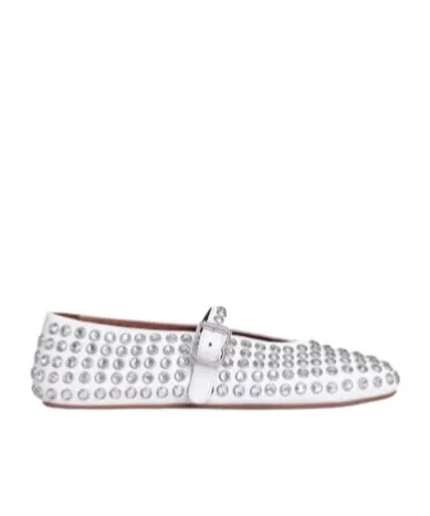 AlaÏA Embellished Ballet Flat Shoes