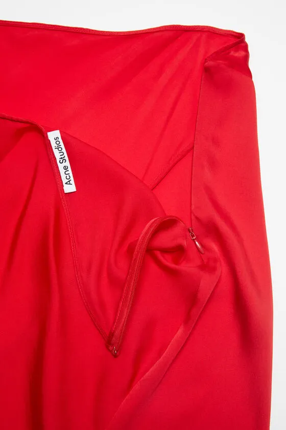 Cut-Out Silk Maxi Skirt