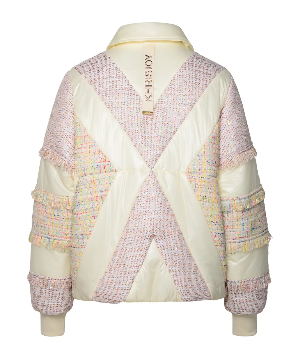 Khrisjoy Patchwork Tweed Down Jacket