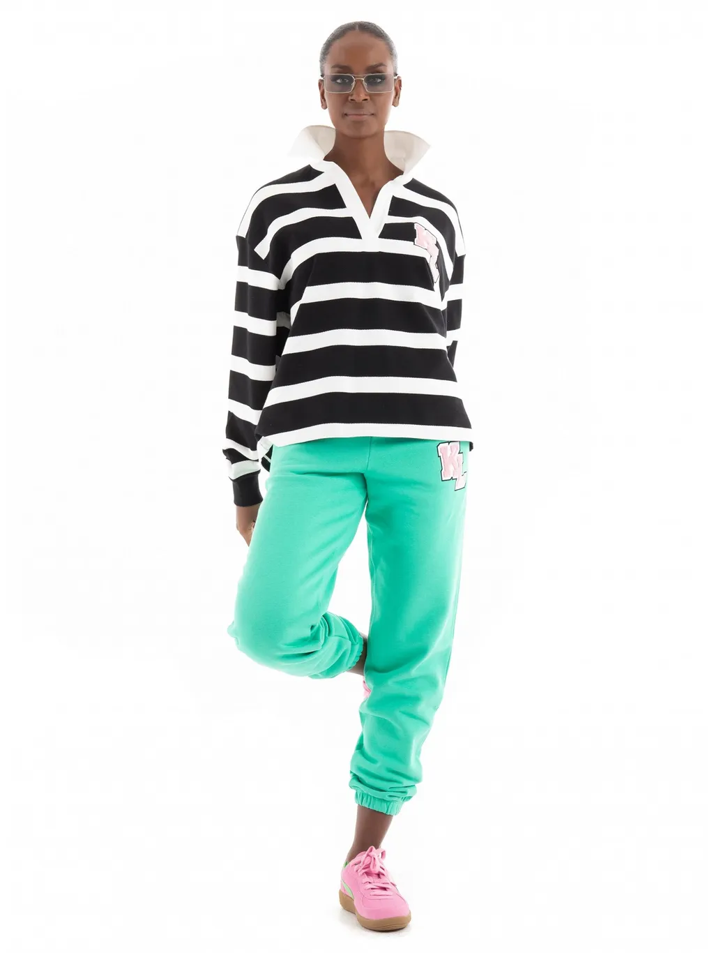 Logo-Appliqué Tapered Trousers
