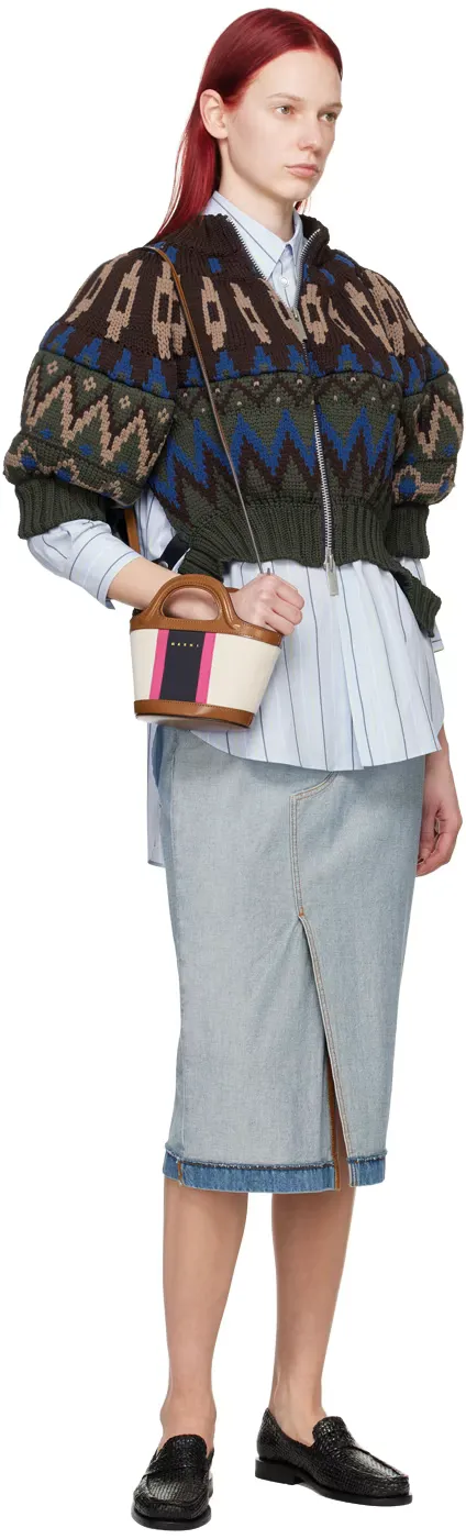 Marni Logo Embroidered Top Handle Bag