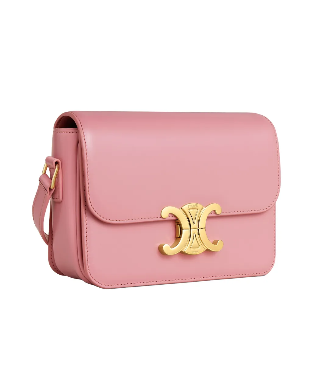 Teen Triomphe Bag In Shiny Calfskin