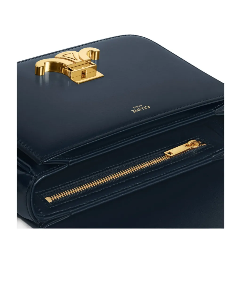 Teen Triomphe Bag In Shiny Calfskin
