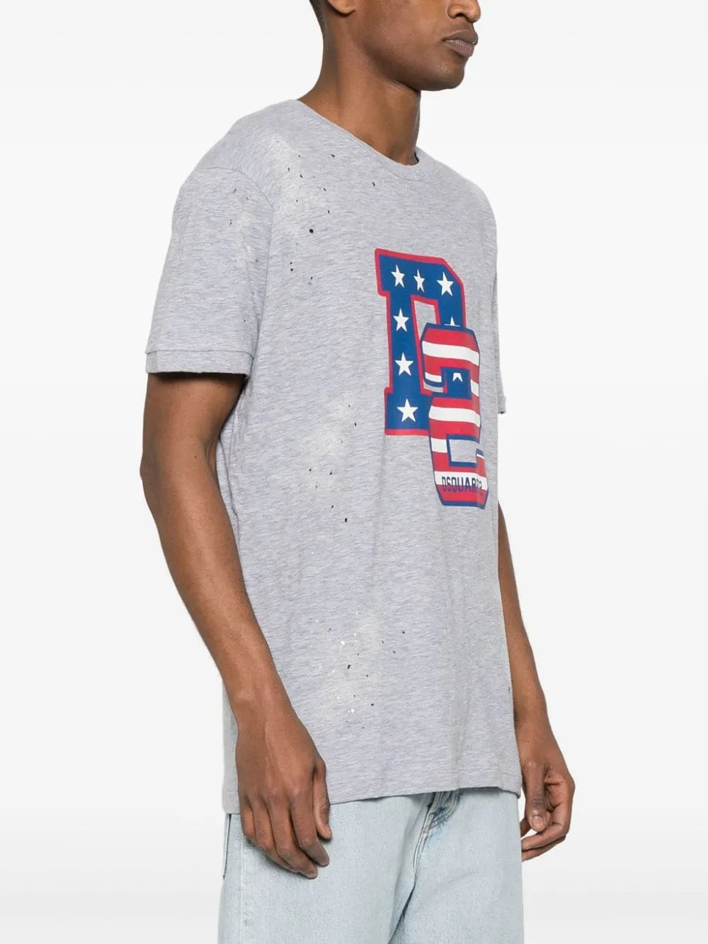 Dsquared2 Distressed Crewneck T-Shirt