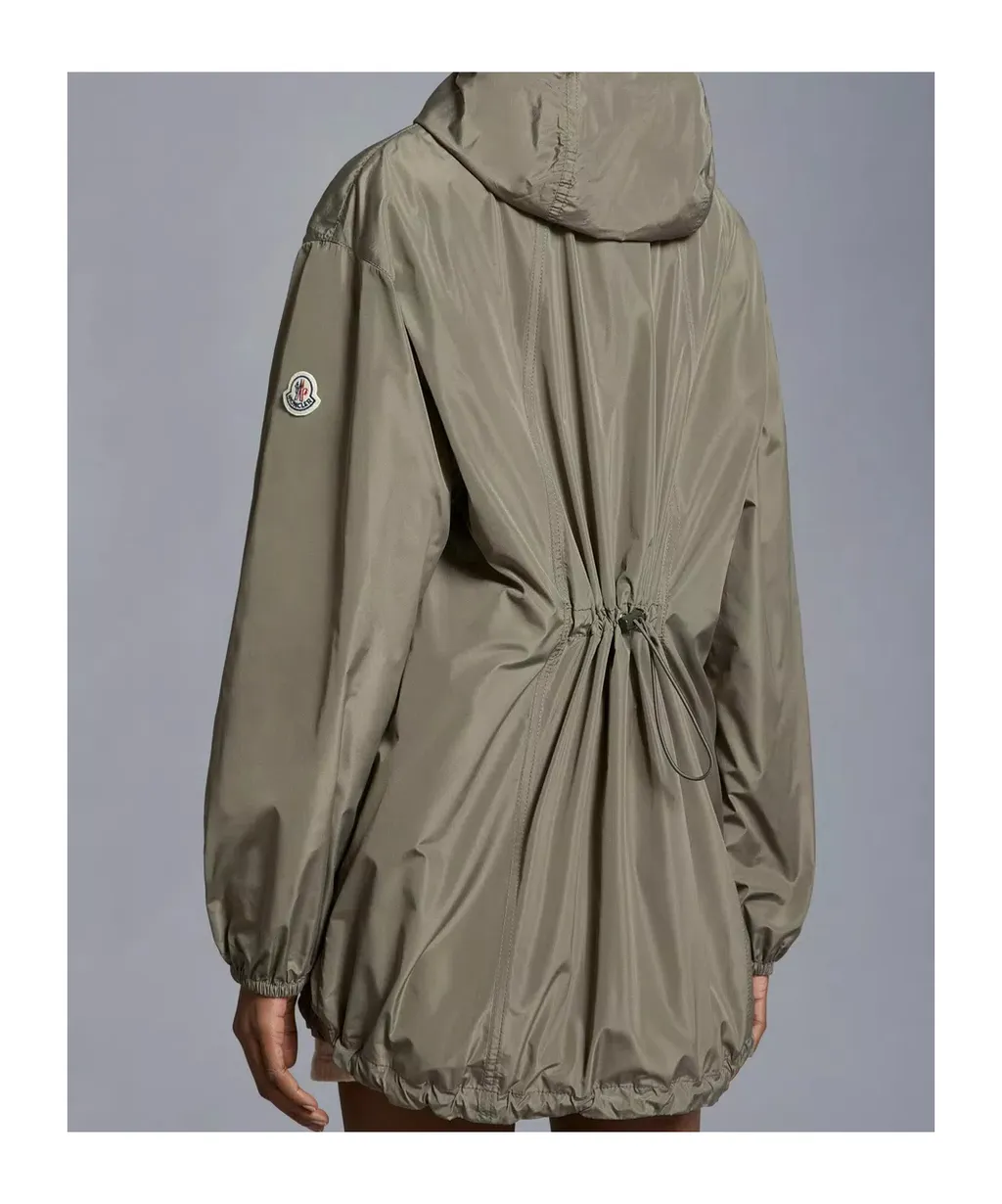 Moncler Logo Patch Hooded Coat