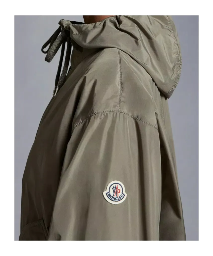Moncler Logo Patch Hooded Coat
