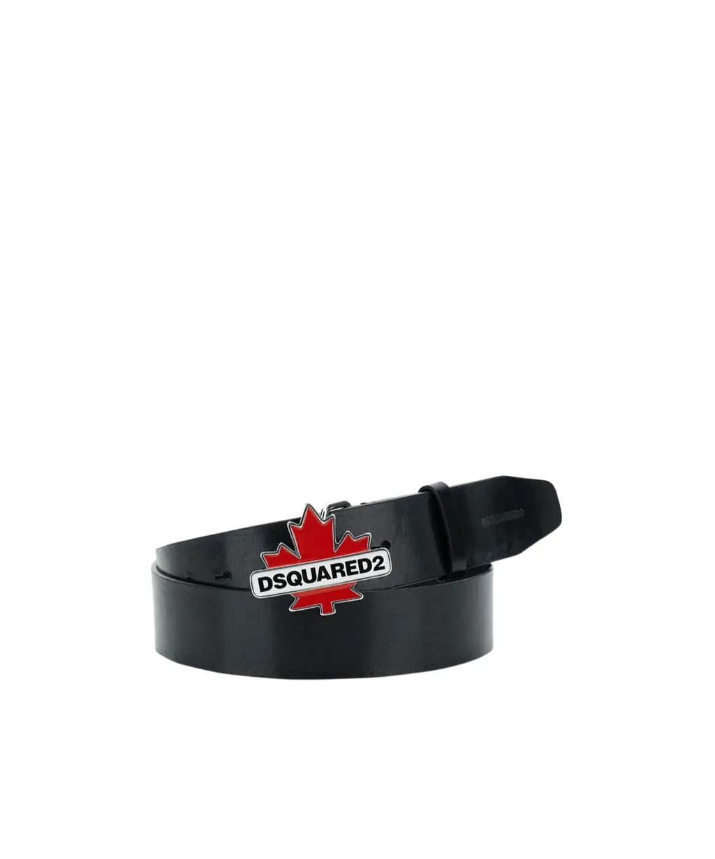 Dsquared2 Logo Plaque Buckle Belt