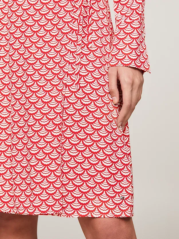 Long-Sleeved V-Neck Dress