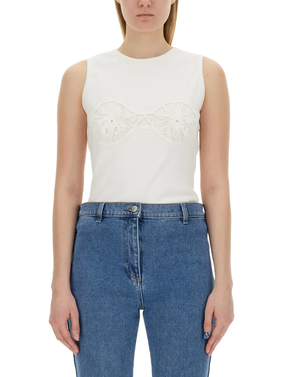 Magda Butrym Crochet Bra Tank Top