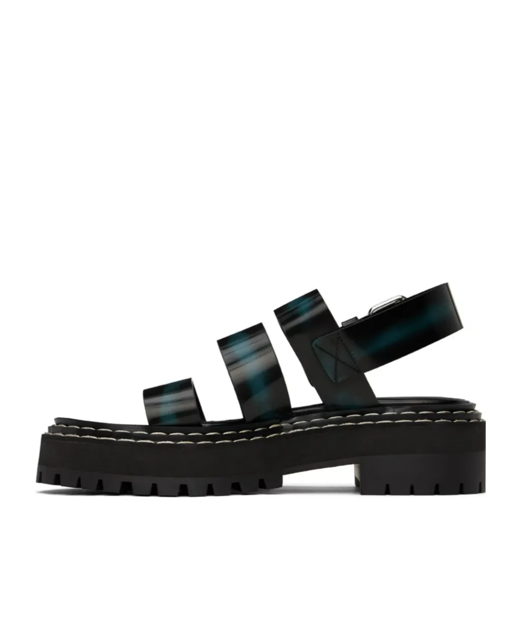 Lug Open Toe High Heeled Sandals