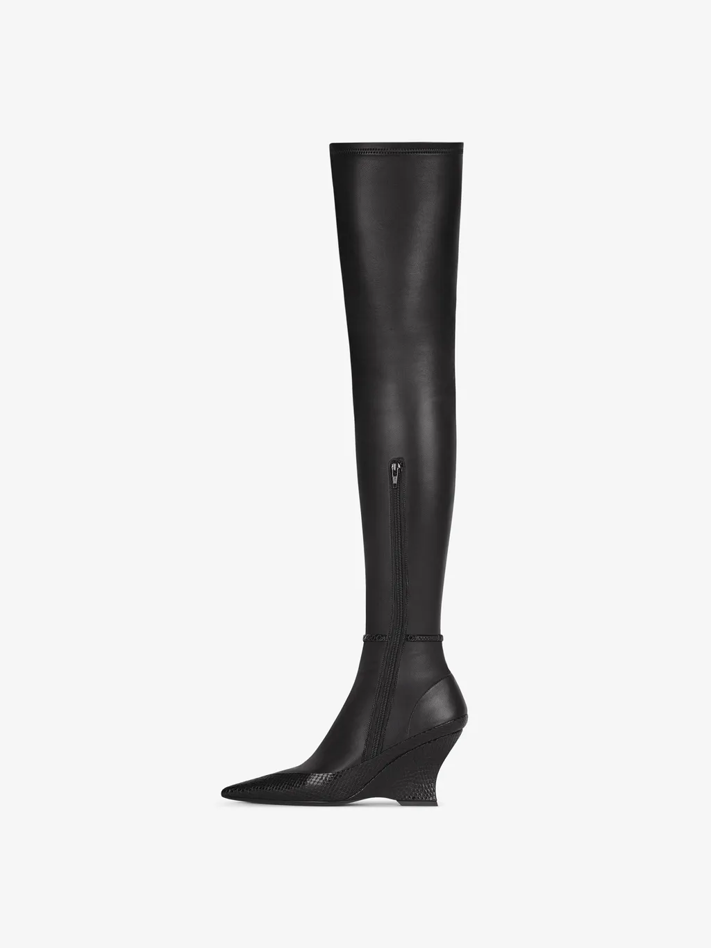 Raven Over-The-Knee Boots In Leather And Ayers