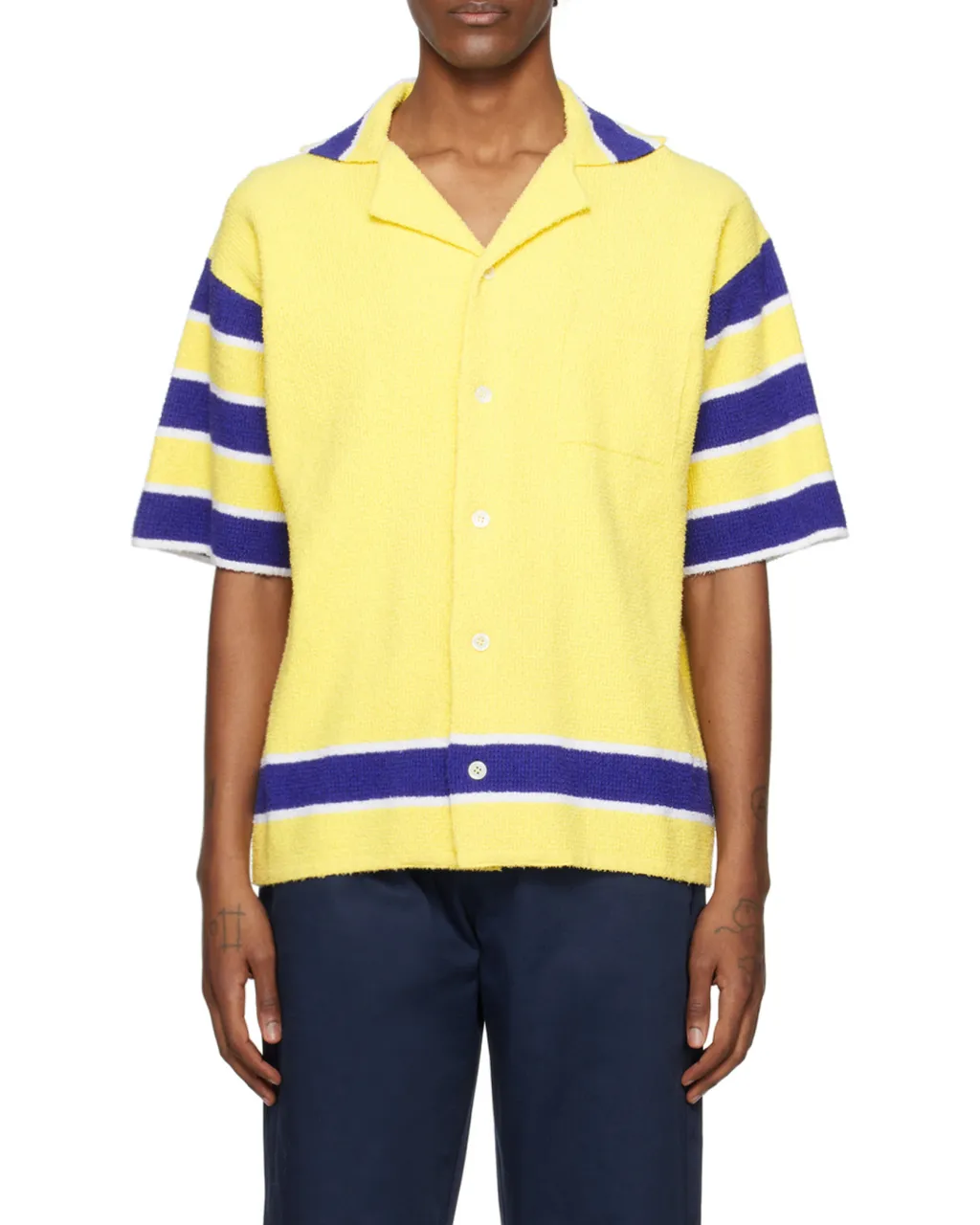 Striped Towelling Shirt