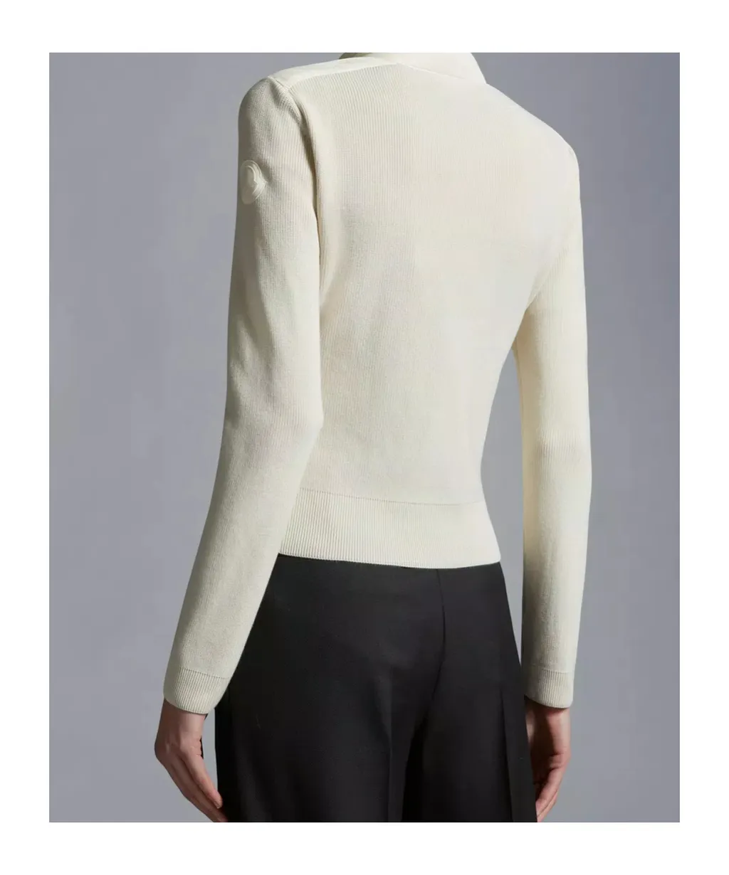 Moncler Quilted Zip-Up Cardigan