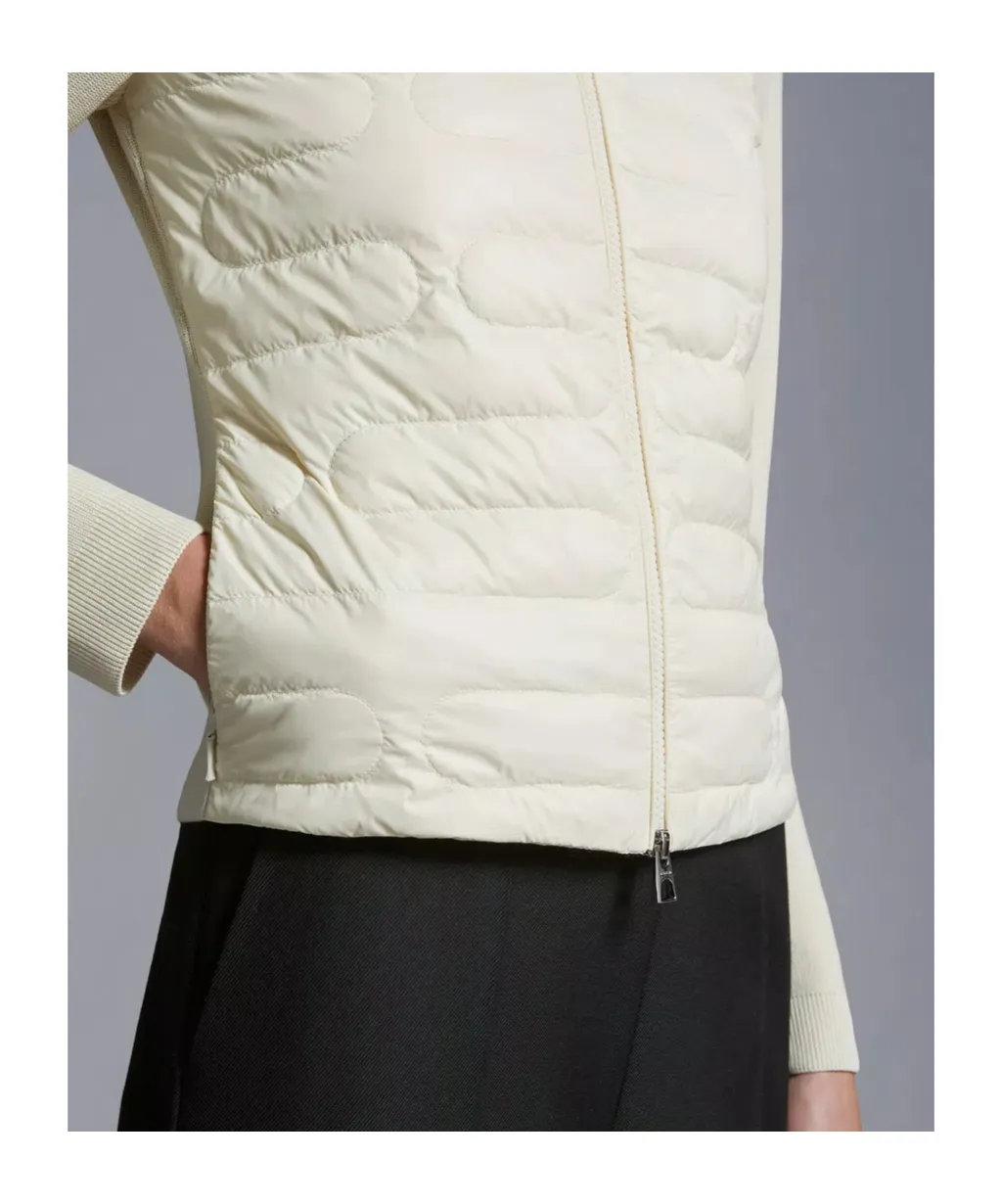 Moncler Quilted Zip-Up Cardigan