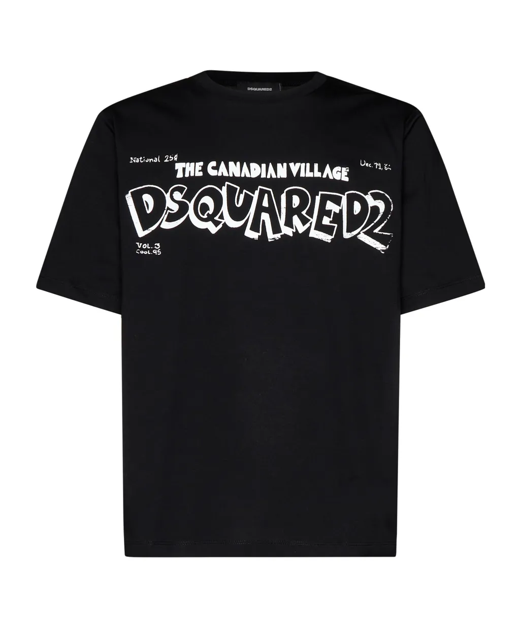 Dsquared2 Logo Printed Crewneck T-Shirt