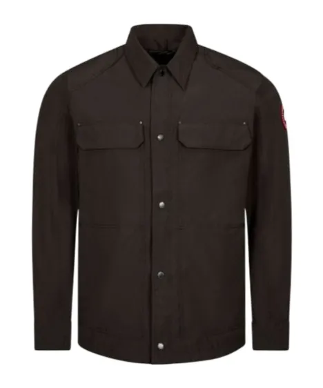Canada Goose Burnaby Logo Patch Buttoned Jacket
