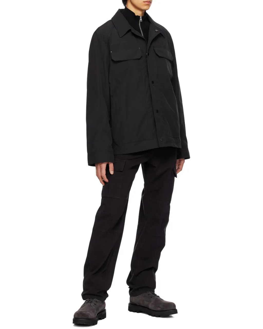 Canada Goose Burnaby Logo Patch Buttoned Jacket