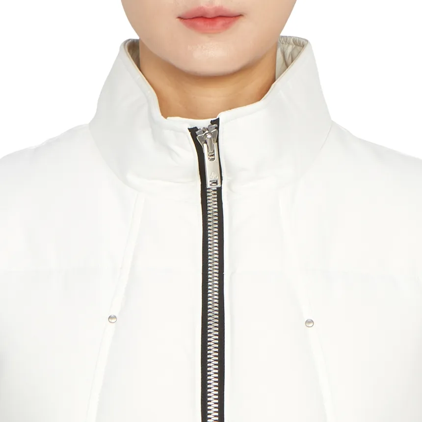 Down Vest With Standing Neck