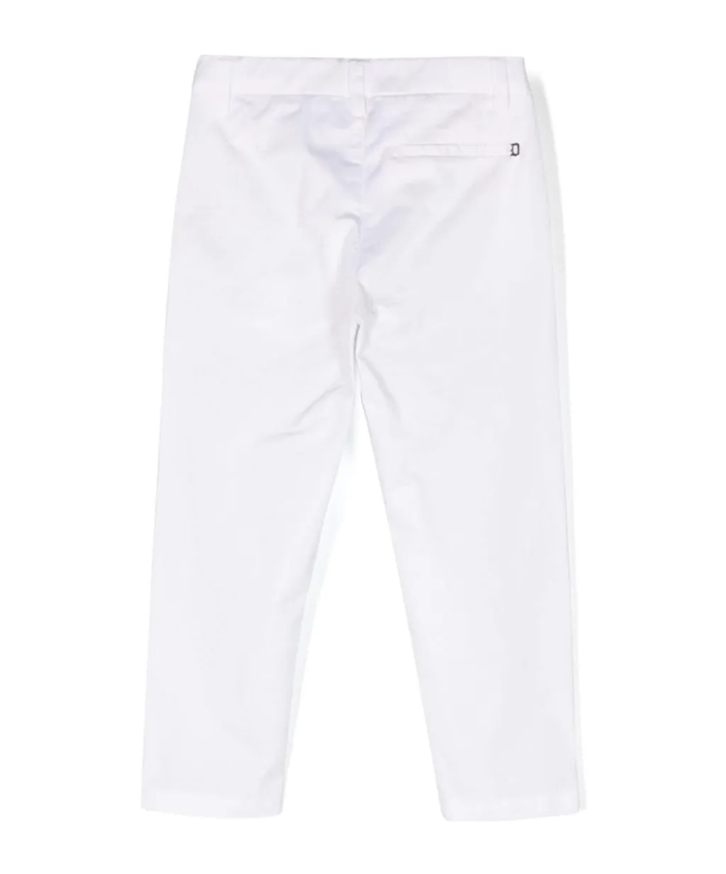 Mid-Rise Cotton Chino Trousers
