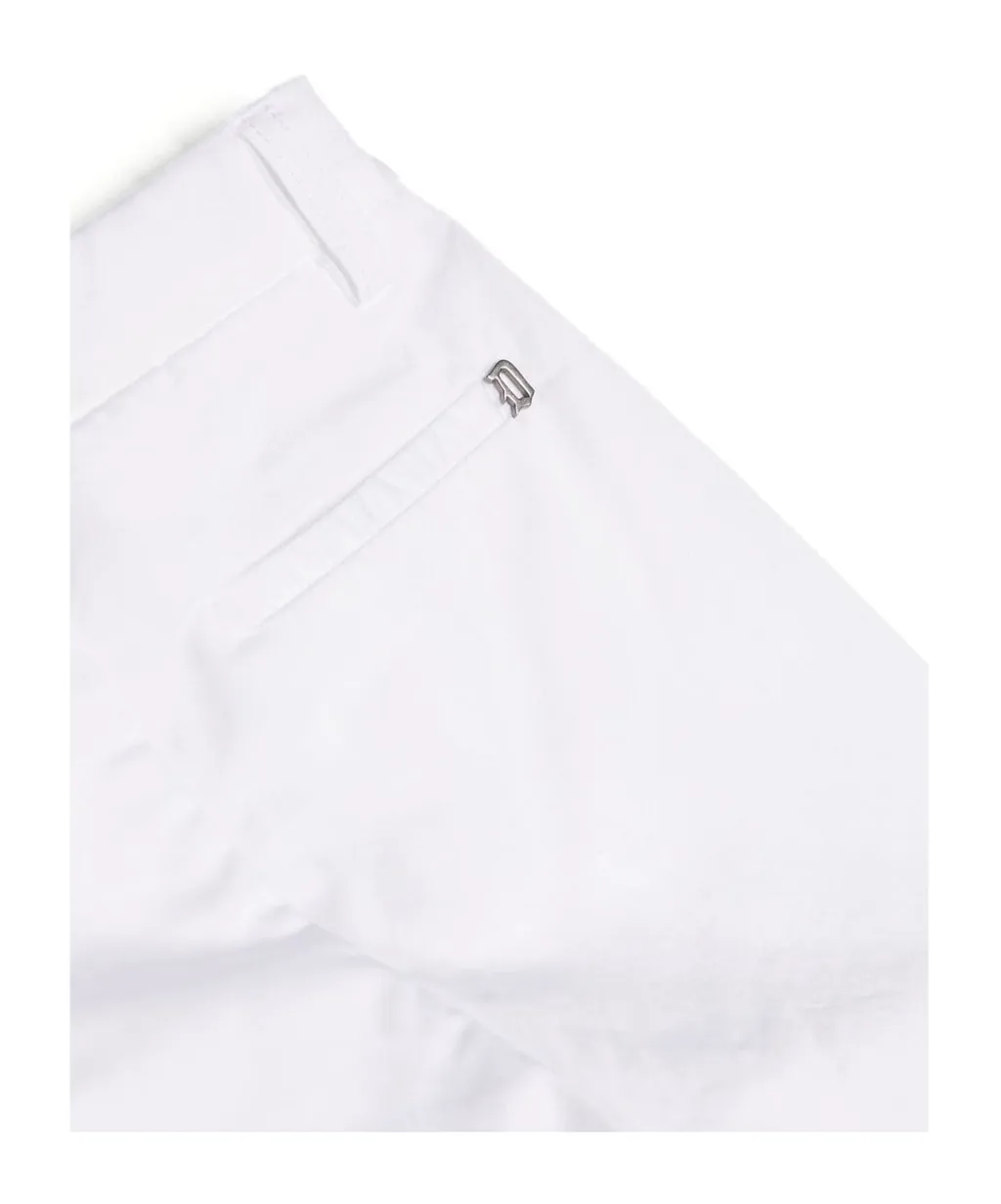 Mid-Rise Cotton Chino Trousers