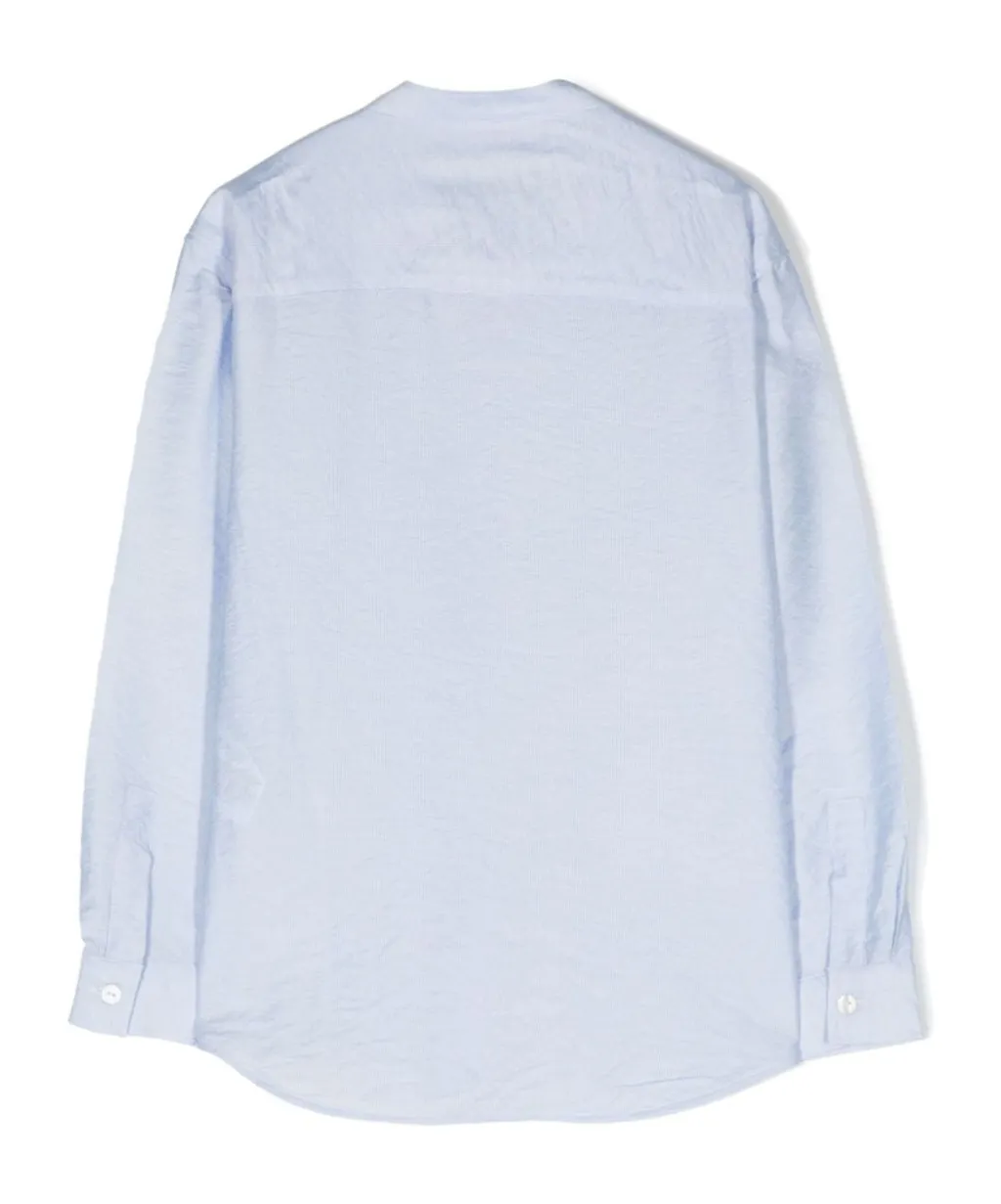 Logo-Plaque Striped Shirt