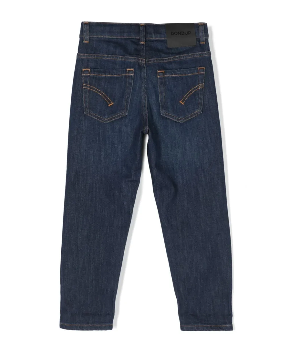 Mid-Rise Straight-Leg Jeans