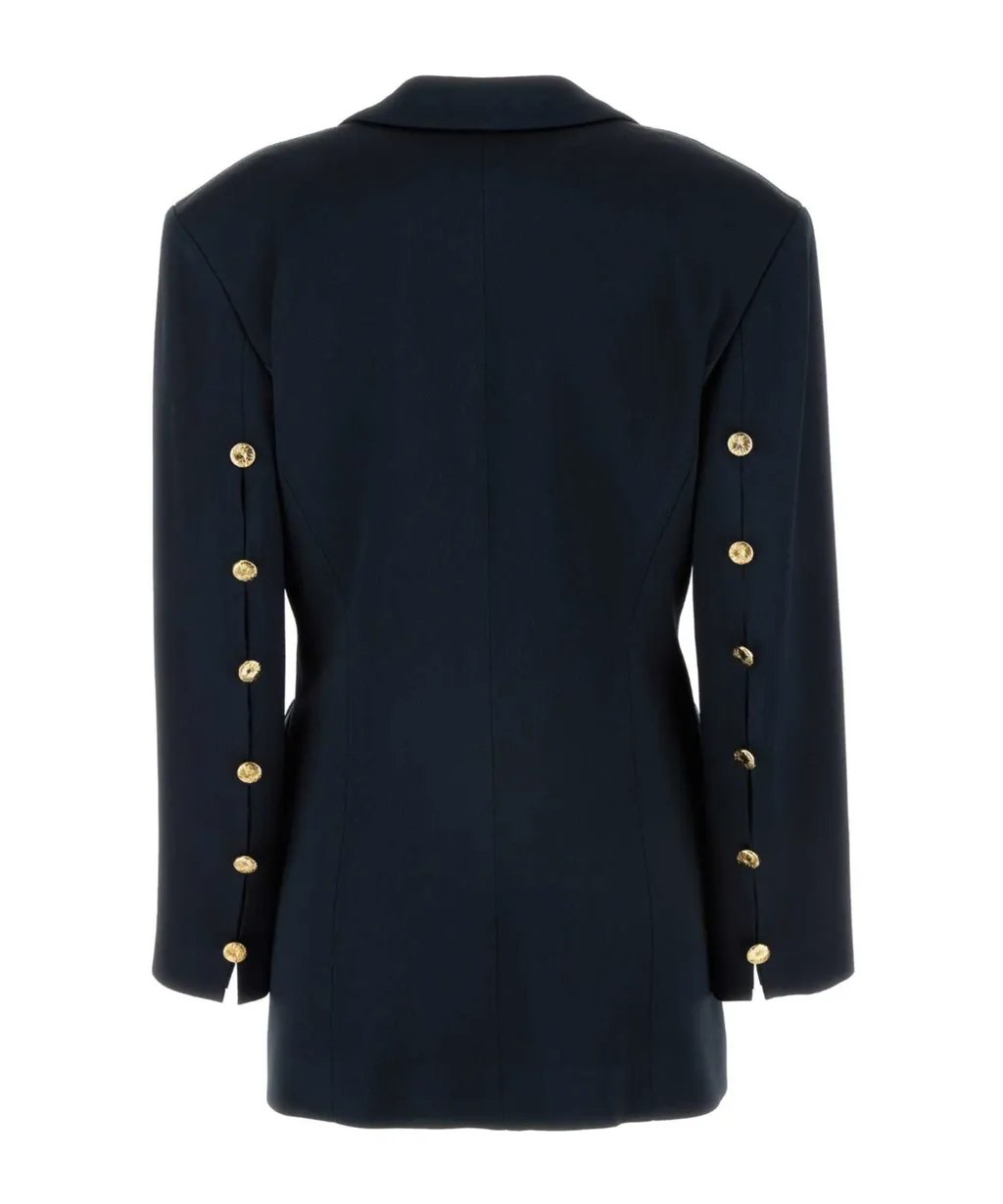 Agneta Buttoned-Sleeve Blazer