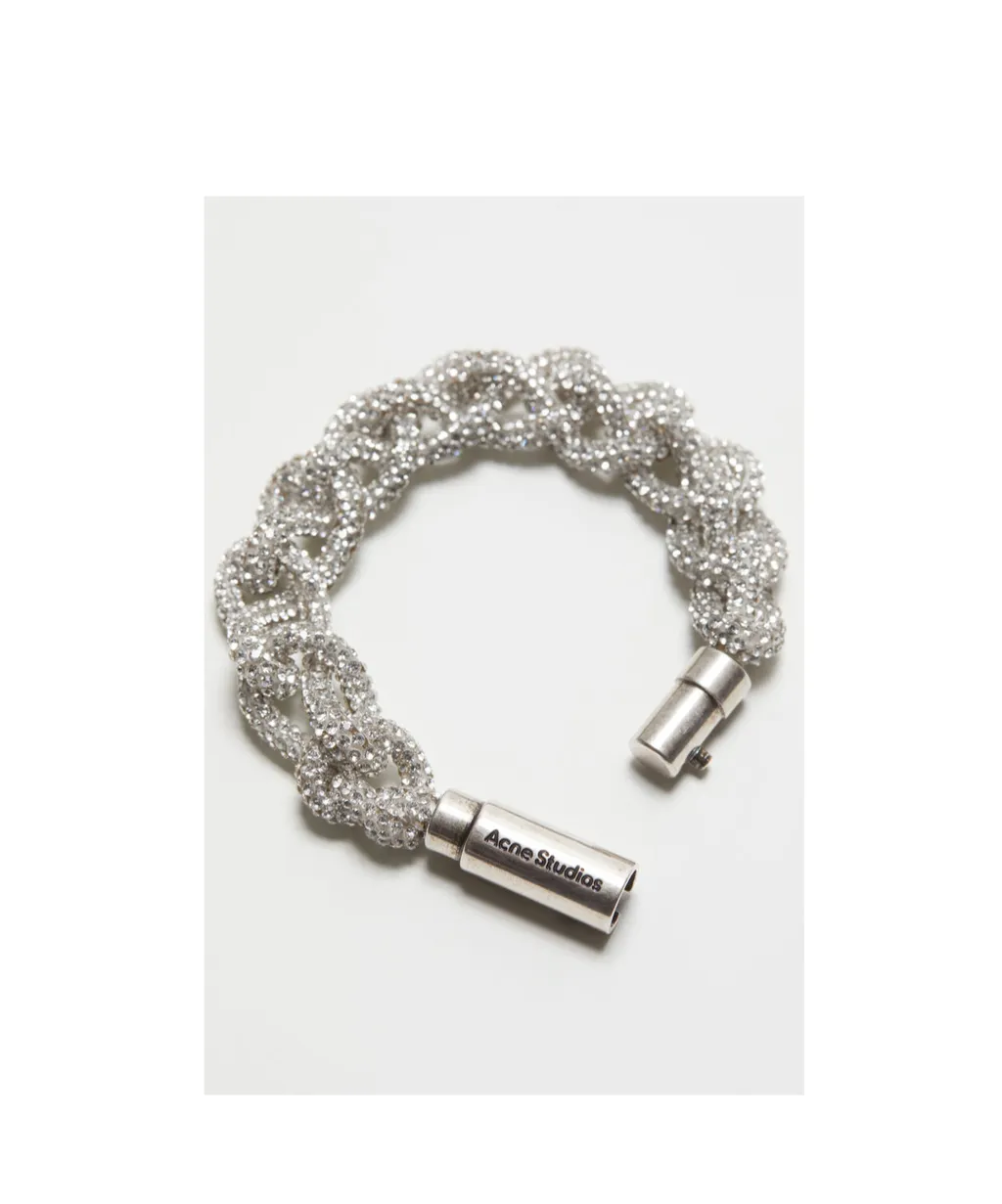 Crystal-Embellished Cord Bracelet