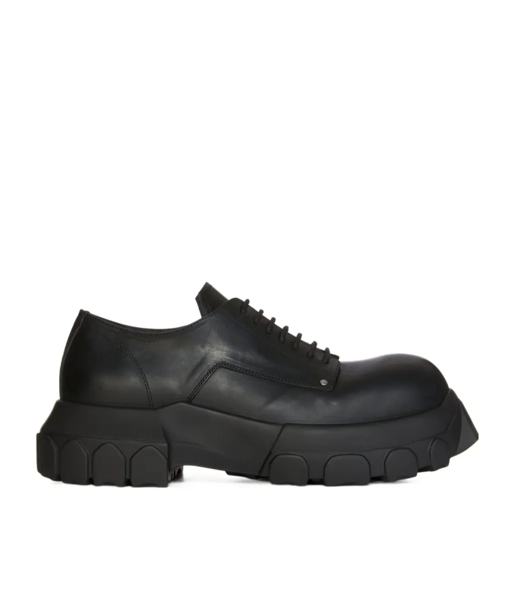 Rick Owens Lido Laceup Bozo Tractor Boots