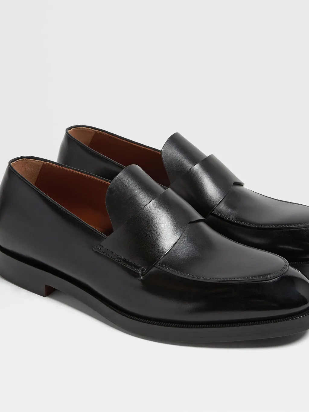 Zegna Torino Round Toe Loafers