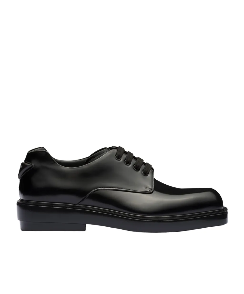 Brushed Leather Derby Shoes